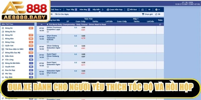 Đua xe dành cho những người yêu thích tốc độ và cảm giác hồi hộp